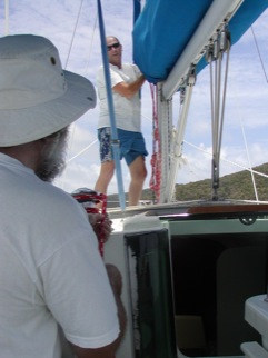 lowering sails