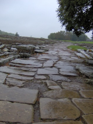Old Roman Road in Vindolanda